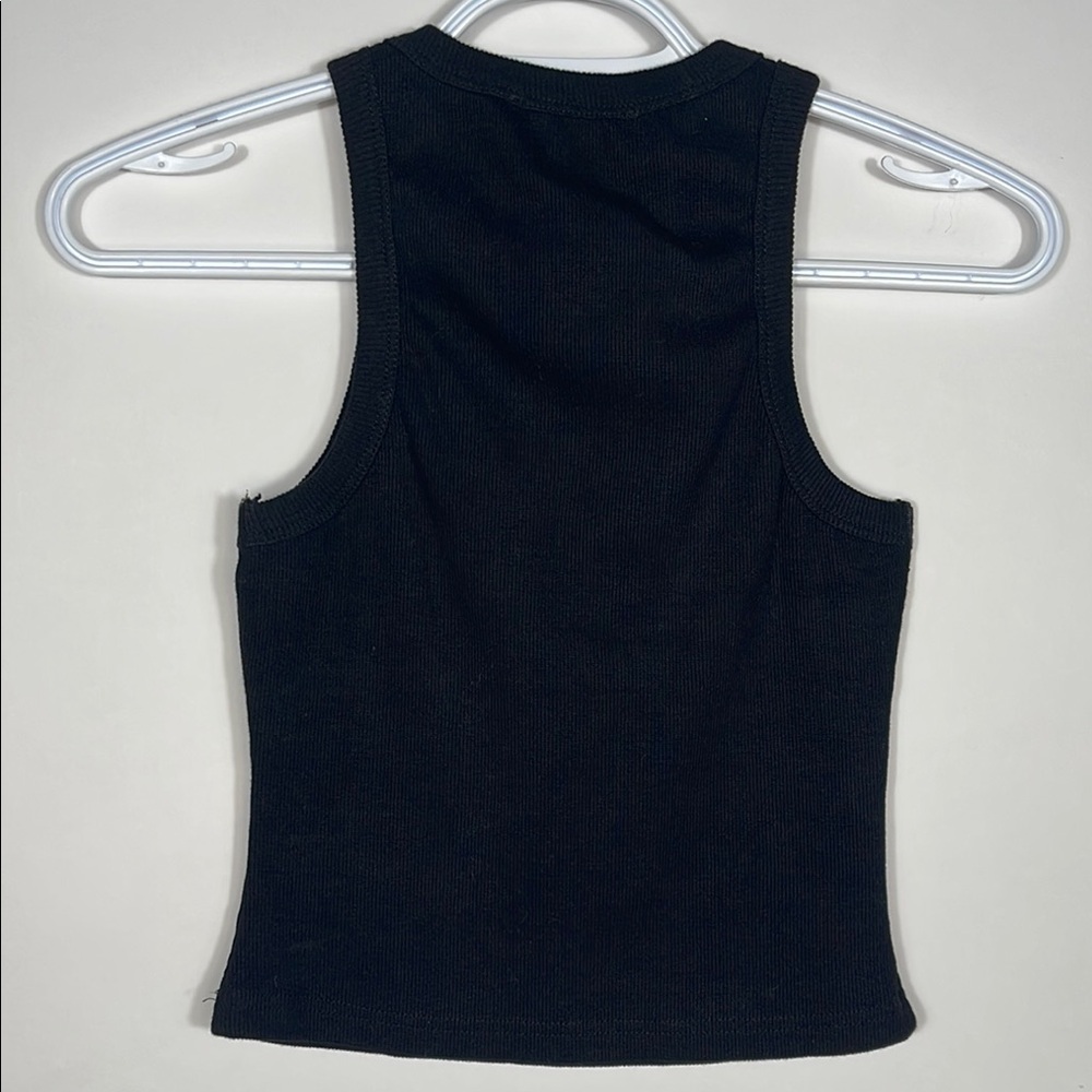 White Fox Ribbed Tank Top - Picture 4 of 4
